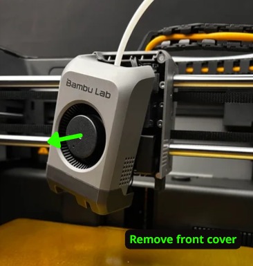 Hotend remove, step 1: supplied installation photograph - photo 1