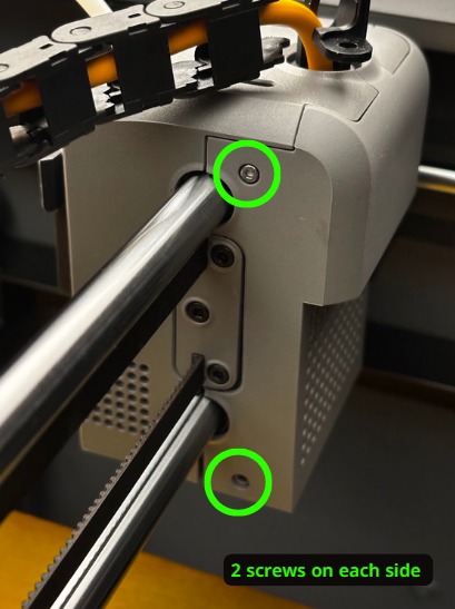 Hotend remove, step 2: supplied installation photograph - photo 1