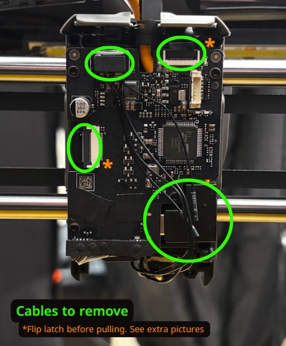 Hotend remove, step 3: supplied installation photograph - photo 1