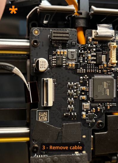 Hotend remove, step 3: supplied installation photograph - photo 3