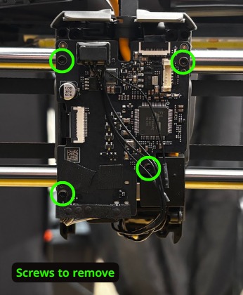 Hotend remove, step 4: supplied installation photograph - photo 1