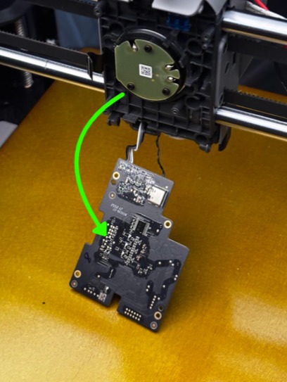 Hotend remove, step 4: supplied installation photograph - photo 2