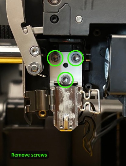 Hotend remove, step 6: supplied installation photograph - photo 1
