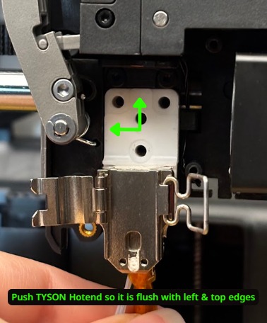 Hotend install, step 1: supplied installation photograph - photo 2