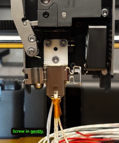 Hotend install, step 1: supplied installation photograph - photo 3