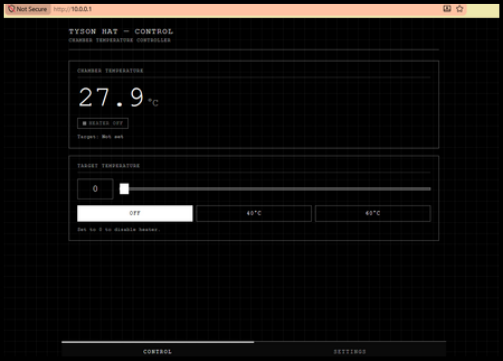 Interface Home Page