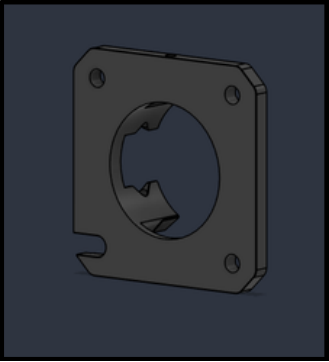 Printer Head Main Plate Location and Image — CAD part