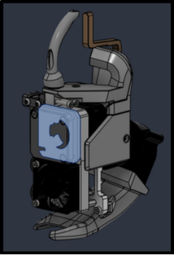 Printer Head Main Plate Location and Image — view 2