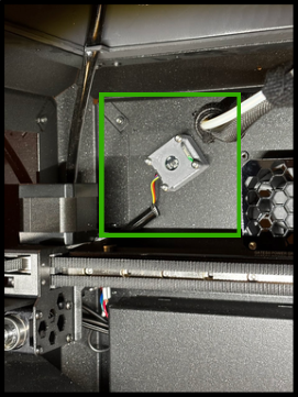 Temperature sensor in Core One — Temperature Sensor Placement Area